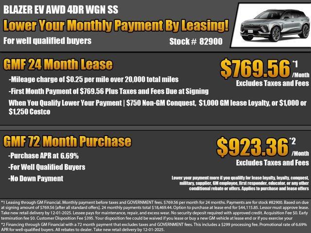 new 2026 Chevrolet Blazer EV car, priced at $54,635