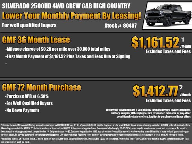new 2025 Chevrolet Silverado 2500 car, priced at $83,830