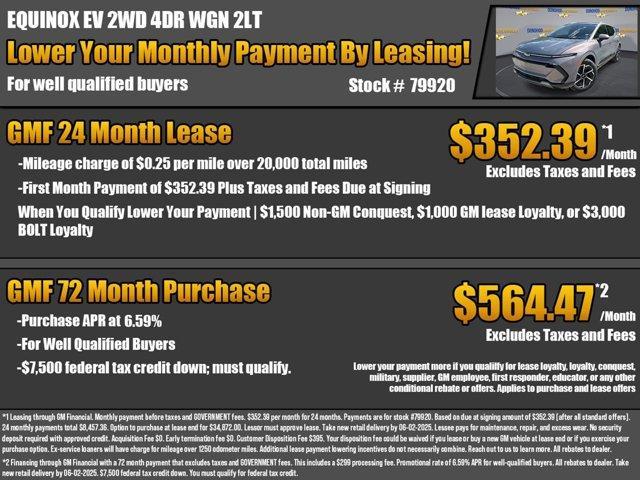 new 2025 Chevrolet Equinox EV car, priced at $40,994