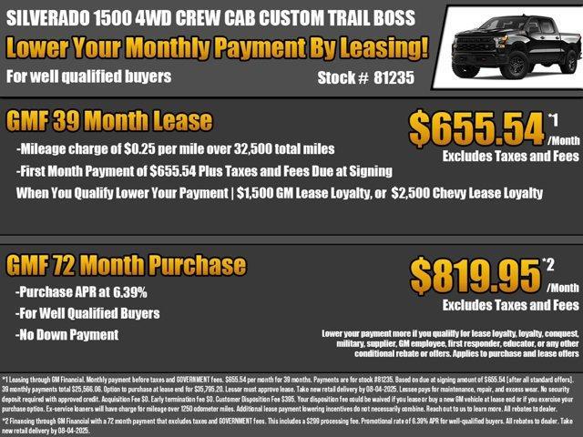 new 2025 Chevrolet Silverado 1500 car, priced at $48,930
