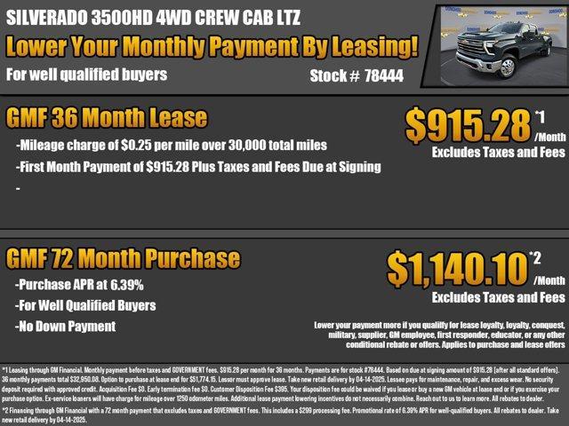 new 2025 Chevrolet Silverado 3500 car, priced at $68,035