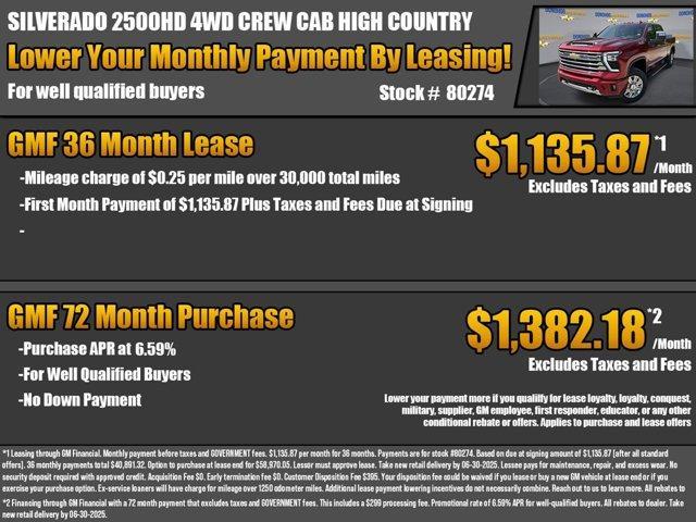 new 2025 Chevrolet Silverado 2500 car, priced at $82,015