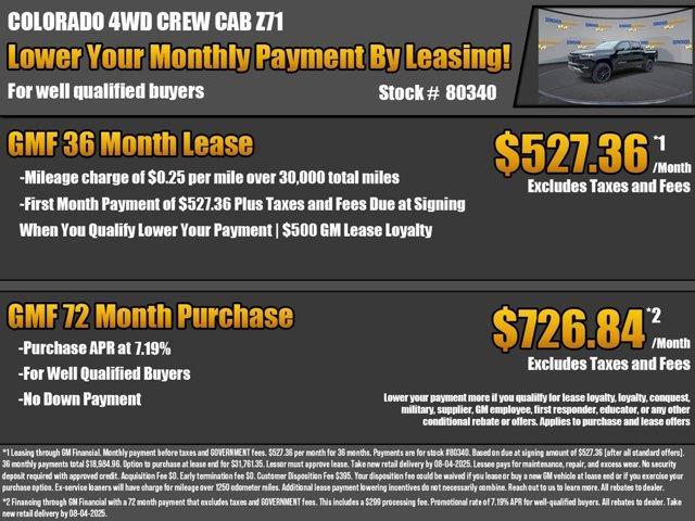new 2025 Chevrolet Colorado car, priced at $42,405