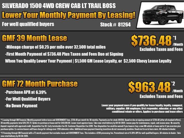 new 2025 Chevrolet Silverado 1500 car, priced at $57,495