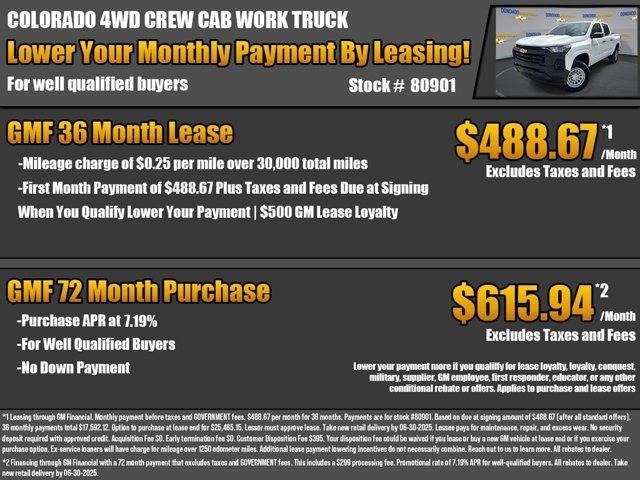 new 2025 Chevrolet Colorado car, priced at $35,935