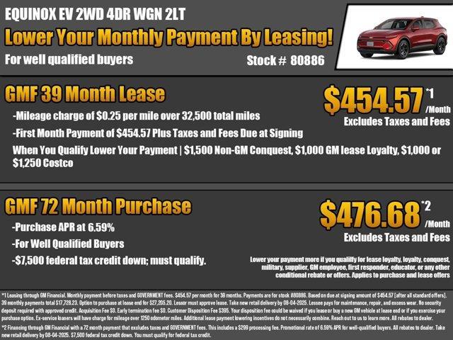 new 2025 Chevrolet Equinox EV car, priced at $35,785