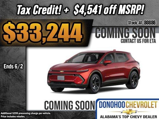 new 2025 Chevrolet Equinox EV car, priced at $33,244