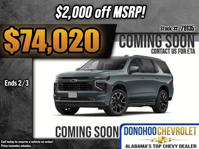 new 2025 Chevrolet Tahoe car, priced at $74,020