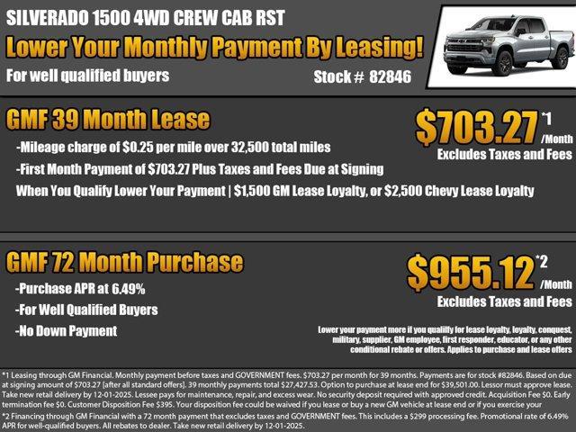 new 2026 Chevrolet Silverado 1500 car, priced at $56,835