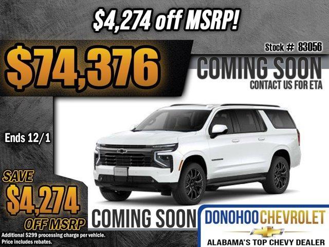 new 2026 Chevrolet Suburban car, priced at $74,376