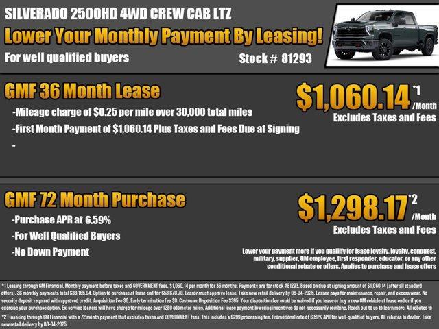 new 2025 Chevrolet Silverado 2500 car, priced at $77,030