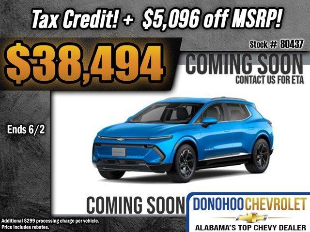 new 2025 Chevrolet Equinox EV car, priced at $38,494