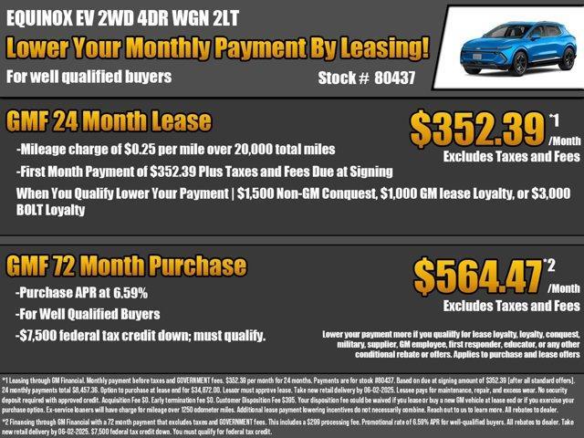 new 2025 Chevrolet Equinox EV car, priced at $40,994