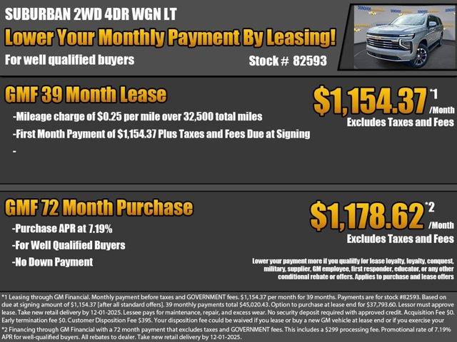 new 2026 Chevrolet Suburban car, priced at $68,763