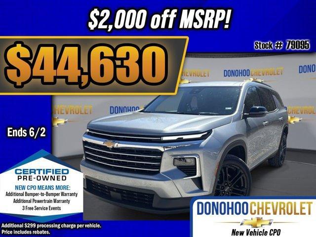 used 2025 Chevrolet Traverse car, priced at $44,630