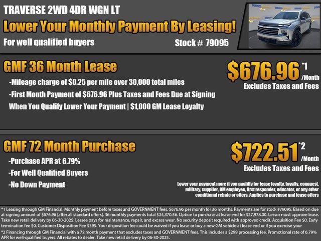 used 2025 Chevrolet Traverse car, priced at $42,630