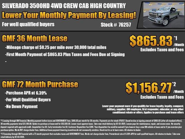 new 2024 Chevrolet Silverado 3500 car, priced at $69,000