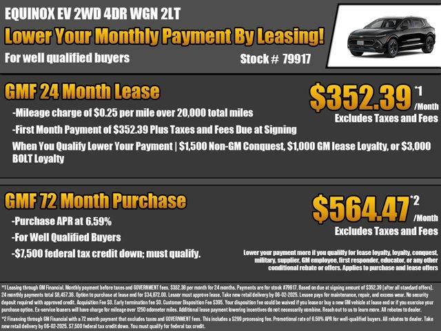 new 2025 Chevrolet Equinox EV car, priced at $40,994