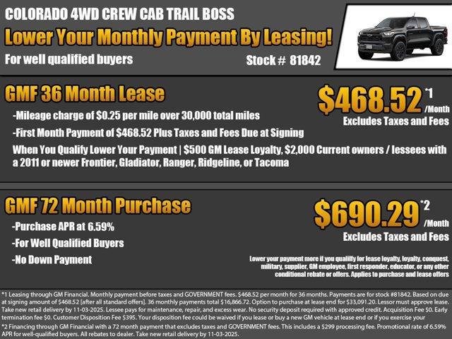 new 2026 Chevrolet Colorado car, priced at $40,960