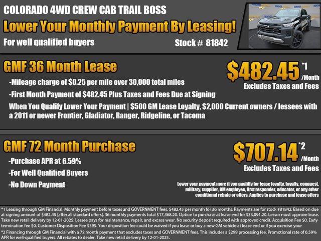 new 2026 Chevrolet Colorado car, priced at $41,960