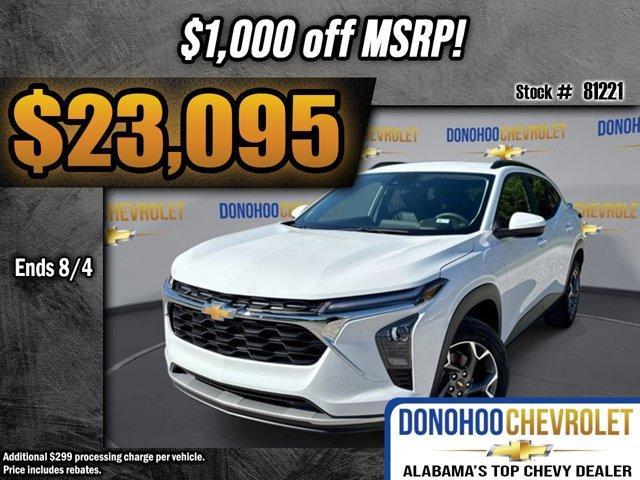 new 2025 Chevrolet Trax car, priced at $23,095