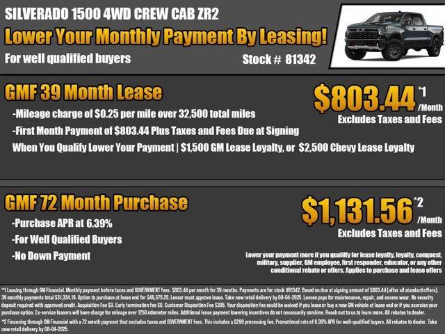 new 2025 Chevrolet Silverado 1500 car, priced at $67,525