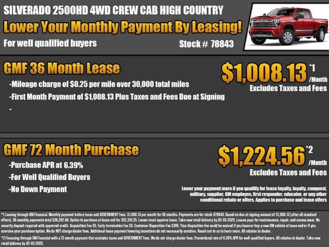 new 2025 Chevrolet Silverado 2500 car, priced at $73,075