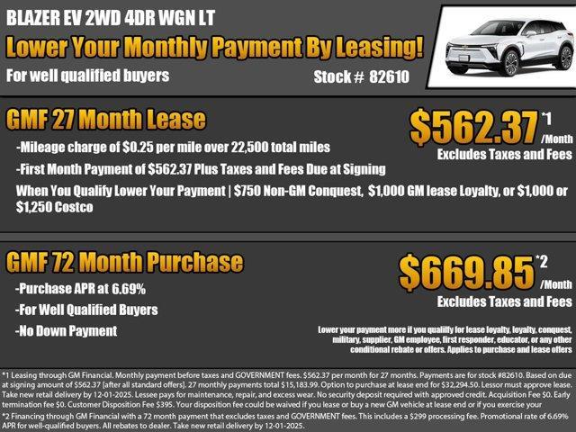 new 2026 Chevrolet Blazer EV car, priced at $39,635