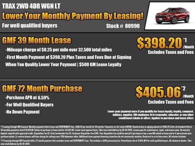 new 2025 Chevrolet Trax car, priced at $24,035