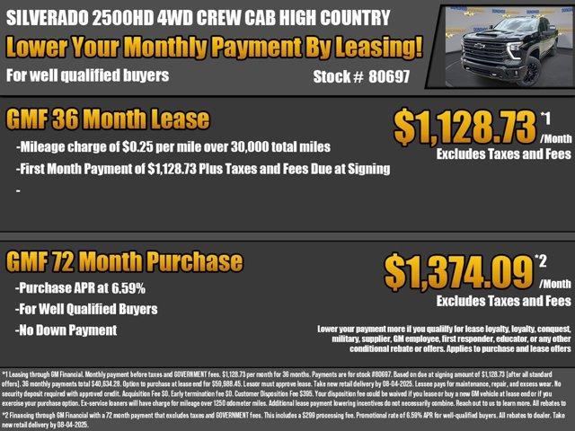 new 2025 Chevrolet Silverado 2500 car, priced at $81,535