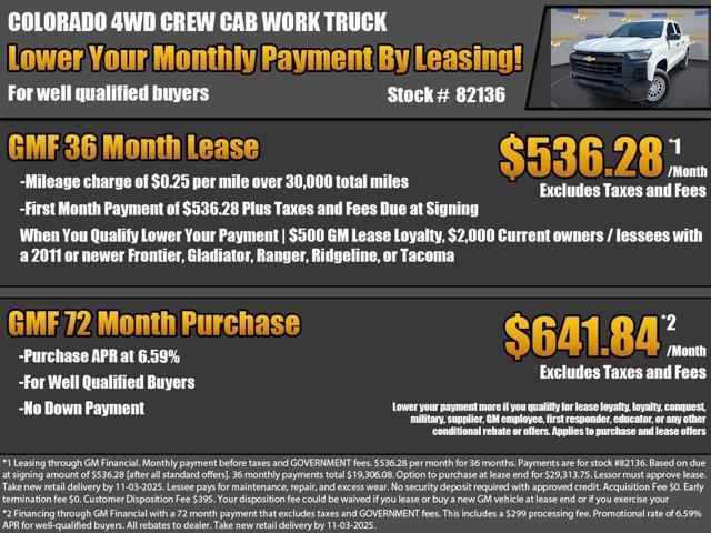 new 2026 Chevrolet Colorado car, priced at $38,085