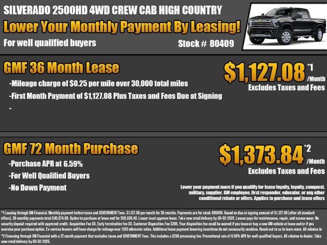 new 2025 Chevrolet Silverado 2500 car, priced at $81,520