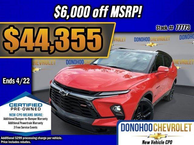 used 2025 Chevrolet Blazer car, priced at $44,355