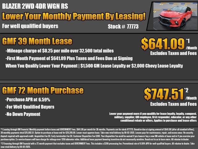 used 2025 Chevrolet Blazer car, priced at $44,355