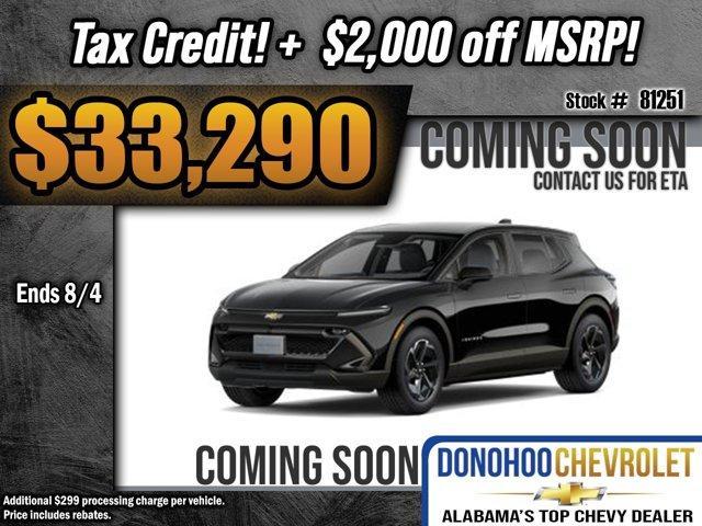 new 2025 Chevrolet Equinox EV car, priced at $33,290