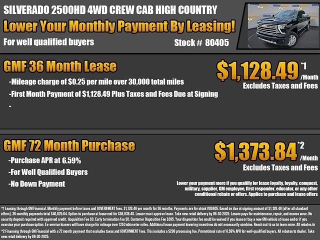 new 2025 Chevrolet Silverado 2500 car, priced at $81,520