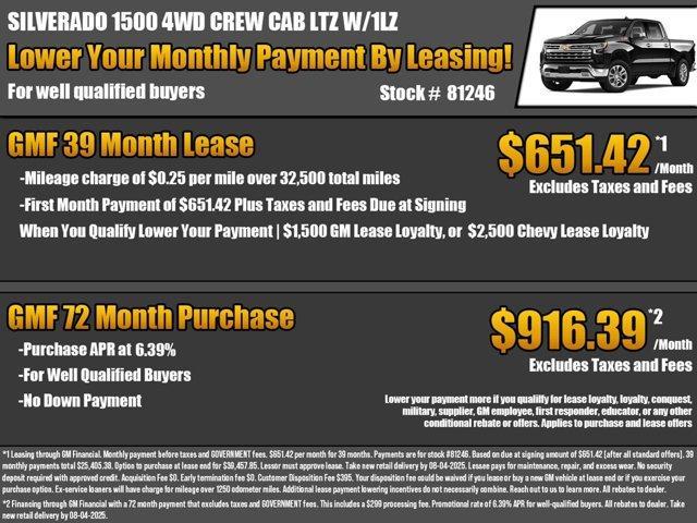 new 2025 Chevrolet Silverado 1500 car, priced at $54,685