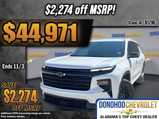 new 2026 Chevrolet Traverse car, priced at $44,971