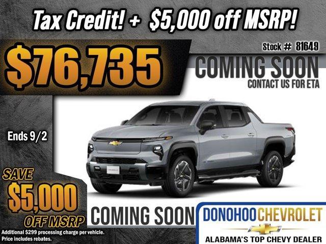 new 2026 Chevrolet Silverado EV car, priced at $76,735