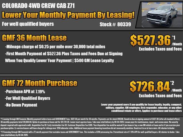 new 2025 Chevrolet Colorado car, priced at $42,405