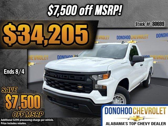 new 2025 Chevrolet Silverado 1500 car, priced at $34,205