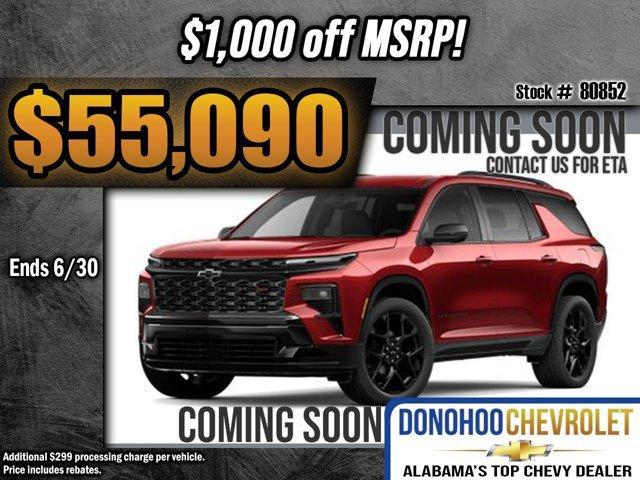 new 2025 Chevrolet Traverse car, priced at $55,090