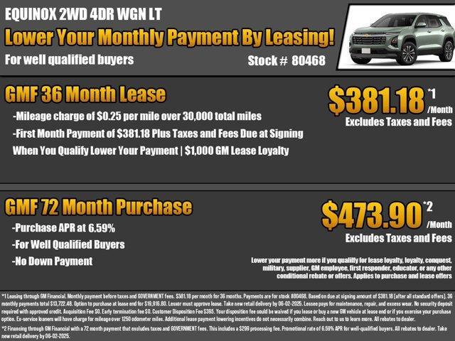 new 2025 Chevrolet Equinox car, priced at $28,120
