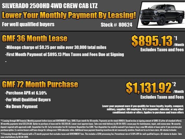 new 2025 Chevrolet Silverado 2500 car, priced at $67,165