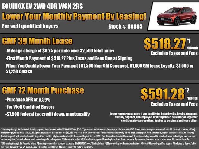 new 2025 Chevrolet Equinox EV car, priced at $42,585