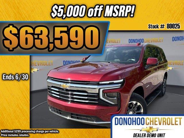 new 2025 Chevrolet Tahoe car, priced at $63,590