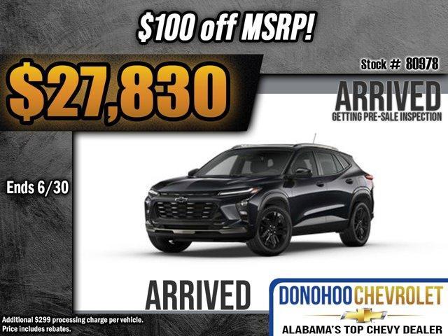 new 2025 Chevrolet Trax car, priced at $27,830
