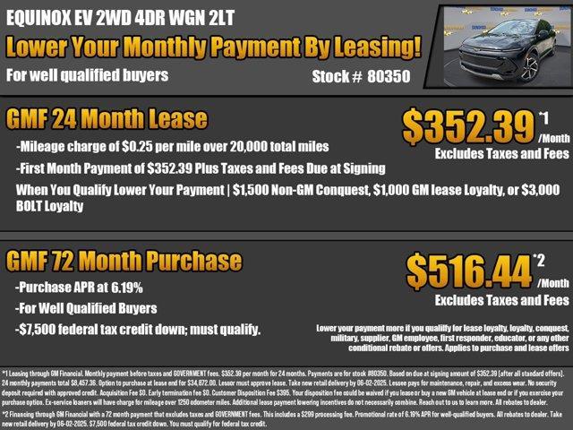 new 2025 Chevrolet Equinox EV car, priced at $38,494