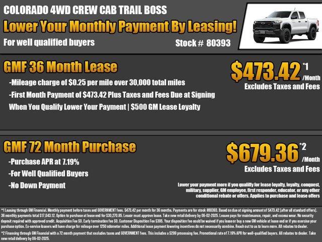 new 2025 Chevrolet Colorado car, priced at $39,635