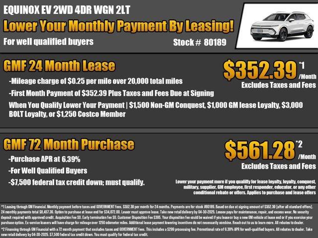 new 2025 Chevrolet Equinox EV car, priced at $40,994